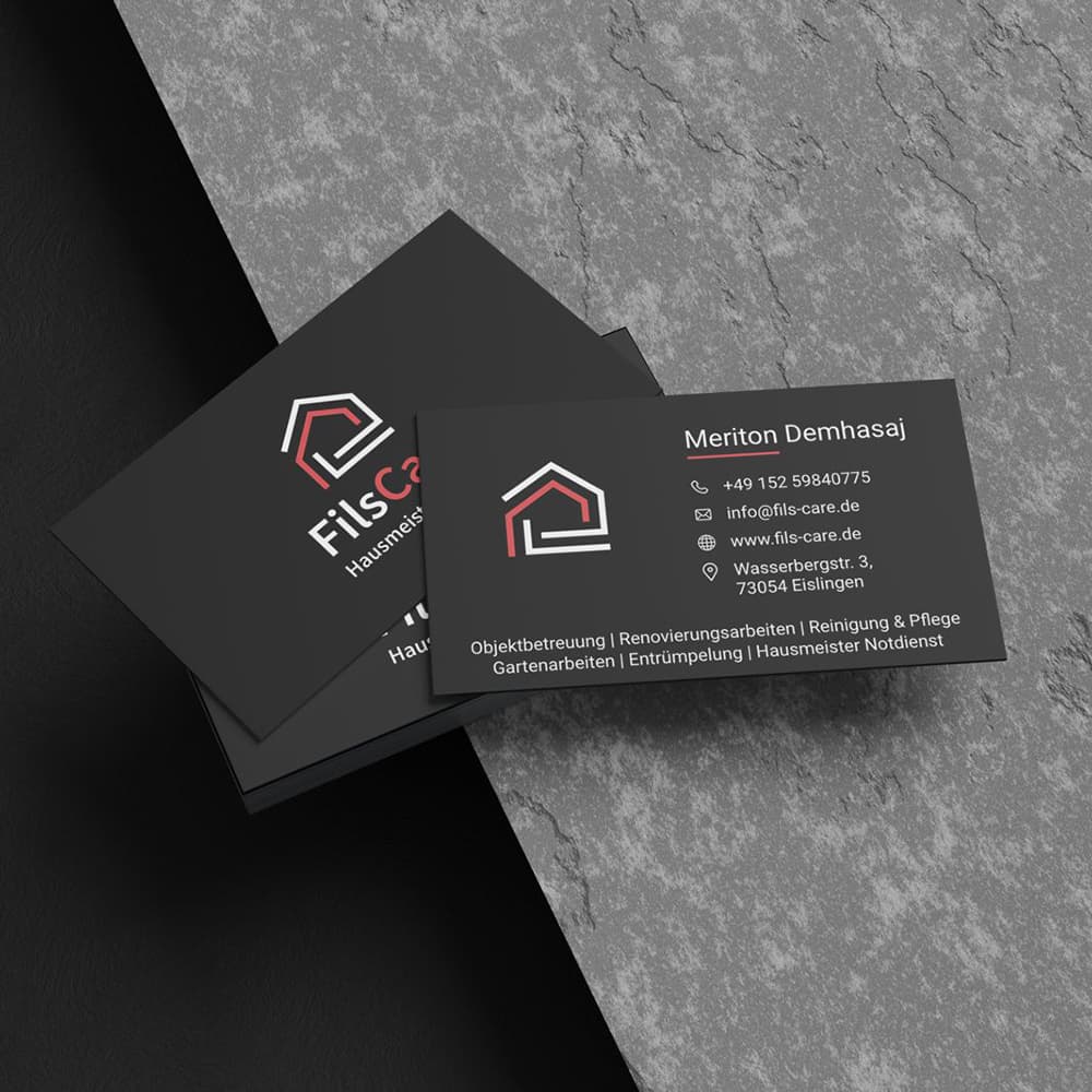 Visitenkarte für einen Hausmeisterservice